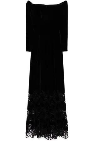 Elie saab Embroidered velvet dress