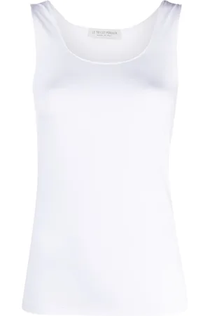 LE TRICOT PERUGIA Sleeveless U-neck tank top