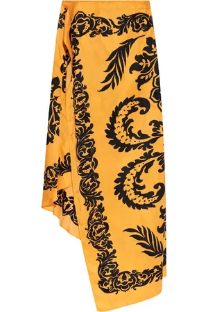 Etro Floral-print asymmetric skirt
