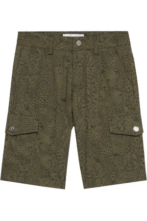 Roberto Cavalli Graphic-print cargo shorts