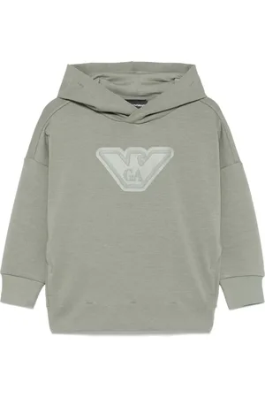 Emporio Armani Logo-stamp hoodie