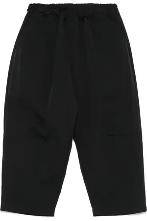 DOUUOD KIDS Crinkled-finish trousers