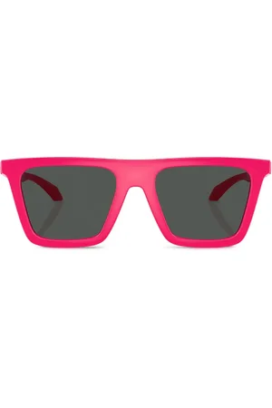 VERSACE Greca-detail square-frame sunglasses