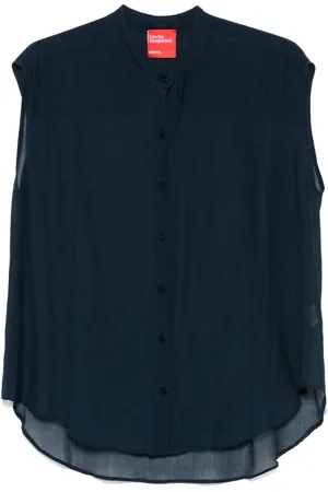 ..,MERCI Semi-sheer shirt