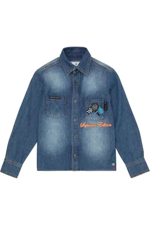 Philipp Plein Cars Racing denim shirt