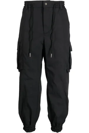 SONGZIO Drawstring-waistband cargo trousers