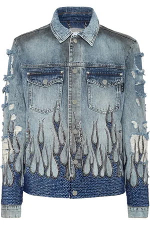 Philipp Plein Strass Flame jacket