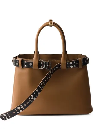 Prada Large buckle-detail tote bag