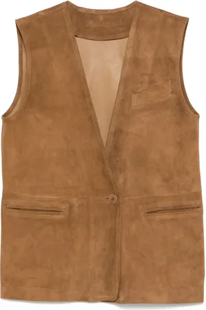 SALVATORE SANTORO Suede gilet
