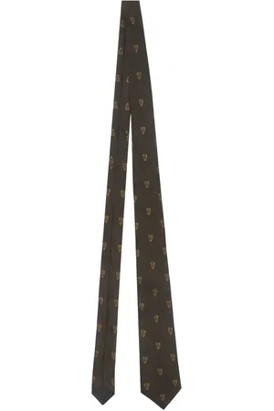 Burberry Patterned-jacquard silk tie