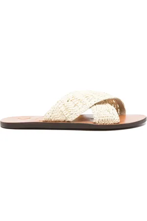 MANEBI Raffia flats