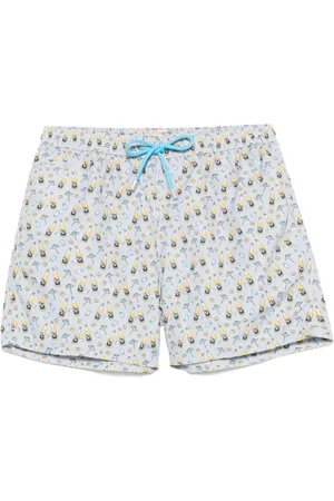 MC2 SAINT BARTH Aperitif Beer-print swim shorts