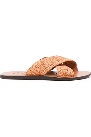 MANEBI Raffia flats