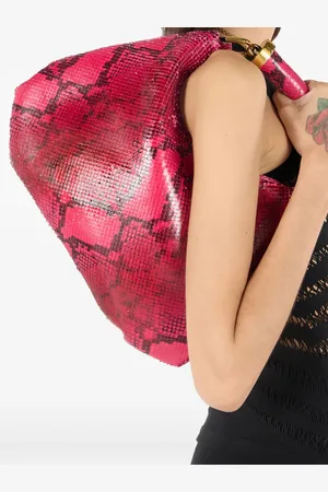 Roberto Cavalli Snake-print shoulder bag