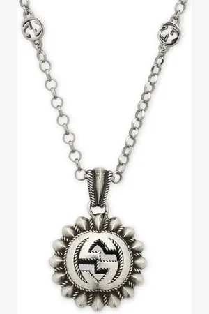 Gucci Sterling Interlocking G pendant necklace