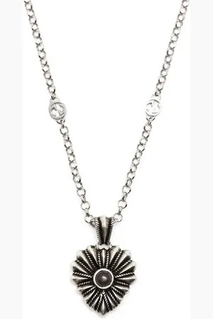 Gucci Interlocking heart-pendant necklace