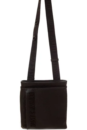 Roberto Cavalli Embossed logo shoulder bag