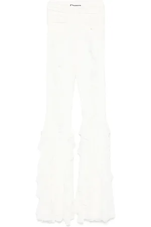 NISSA Ruffled mesh trousers