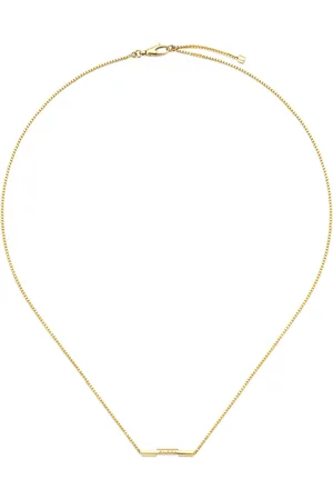 Gucci 18kt yellow Link to Love bar necklace