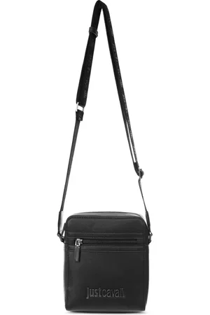 Roberto Cavalli Embossed logo shoulder bag