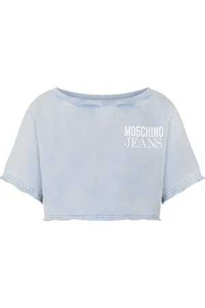 Moschino Denim cropped T-shirt