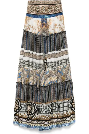 Camilla Make Me Your Mosaic Shirred Waist skirt