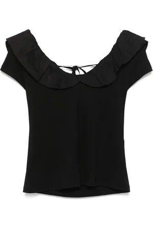 Liu Jo Ruffled cotton T-shirt