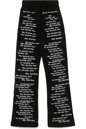 Who Decides War Logo-print track pants
