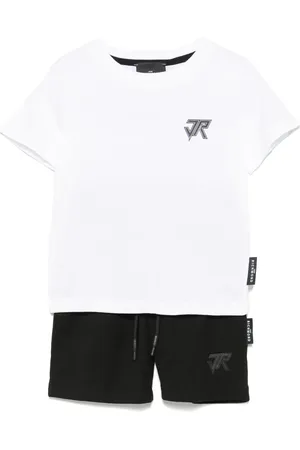 John Richmond Logo-print shorts set (set of two)