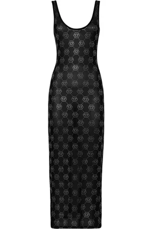 Philipp Plein Monogram translucent dress