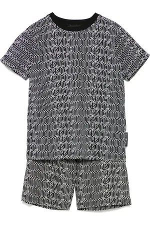 John Richmond Logo-print shorts set (set of two)