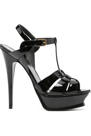 Saint Laurent 105mm Classic Tribute patent sandals