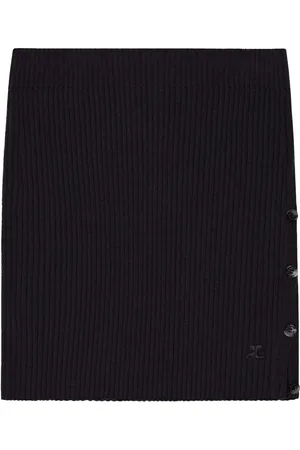 Courrèges Ribbed mini skirt