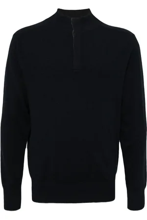N.PEAL Half-button cashmere sweater
