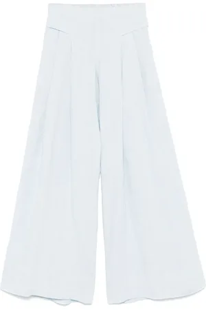 Maurizio Mykonos Lurex-detail palazzo pants