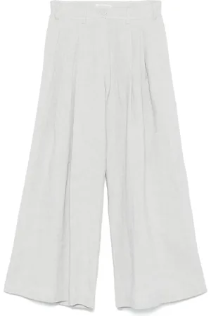 Maurizio Mykonos Lurex-detail palazzo pants