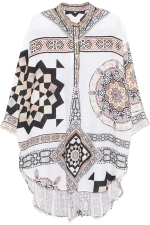 Camilla Tile Style midi dress