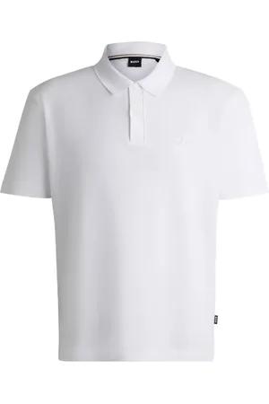 HUGO BOSS Logo-print mercerized polo shirt