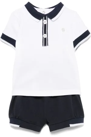 PATACHOU Cotton polo and shorts set