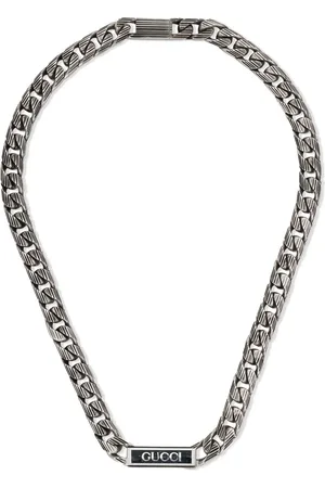 Gucci Logo enamel necklace