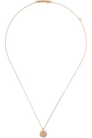 Suzanne Kalan 18kt yellow Circle mini diamond necklace