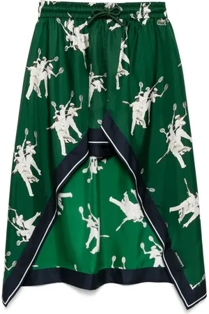 Lacoste Lightweight silk printed shorts