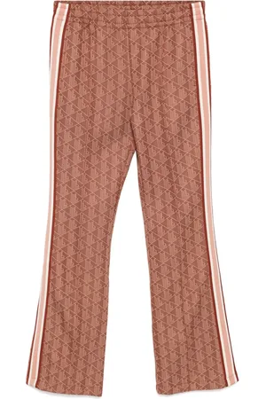 Lacoste Monogram print flared trousers