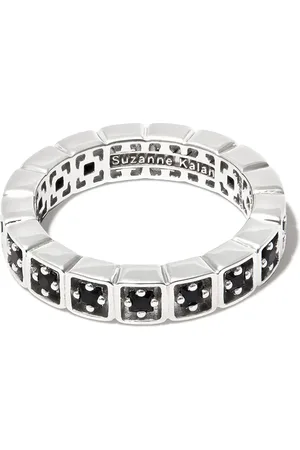 Suzanne Kalan 18kt white gold Inlay mini sapphire ring