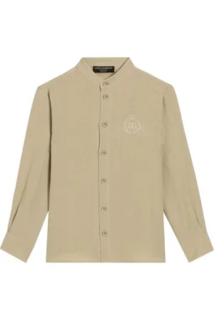 Dolce & Gabbana Crest logo-embroidered shirt
