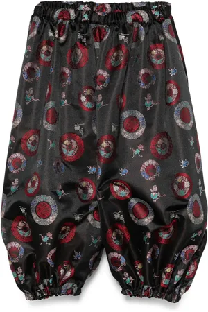 Comme des Garçons Patterned-intarsia trousers