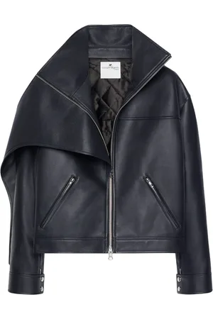 Courrèges Oversized leather jacket