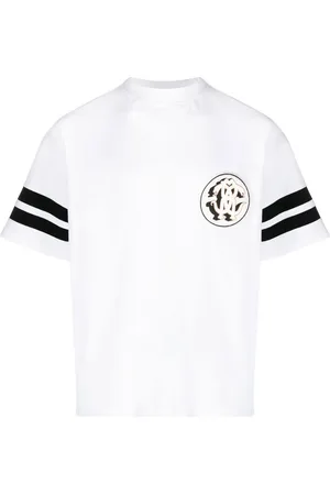 Roberto Cavalli Mirror Snake-patch piqu?? T-shirt
