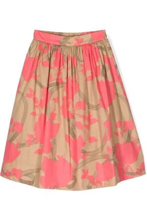 Fendi Floral-print cotton skirt