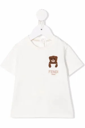Fendi Teddy Bear logo-embroidered pocket T-shirt